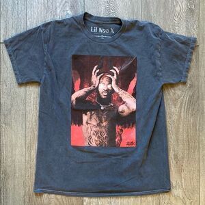 Urban Outfitters Lil Nas X Graphic Concert Tee Goodie Two Sleeves Washed Black